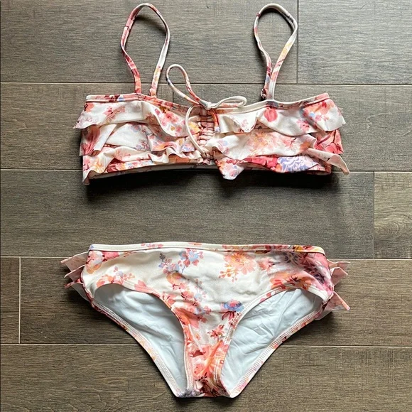 Zimmermann Floral Ruffle Bikini Set - Picture 2 of 7
